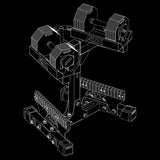 ATX® Adjustable Dumbbell Stand - M Isoansicht
