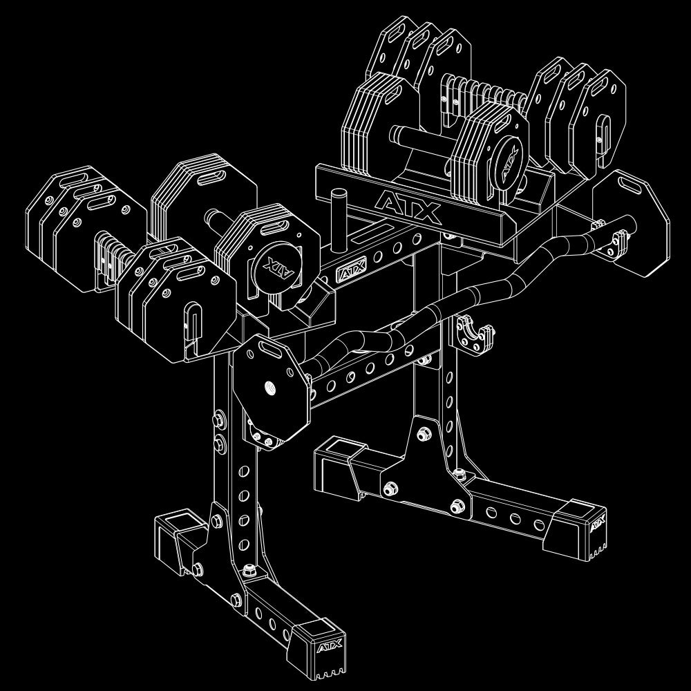 ATX® Octa-Dumbbell-Set XL Isoansicht