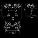 ATX® Octa-Dumbbell-Set XL Maße