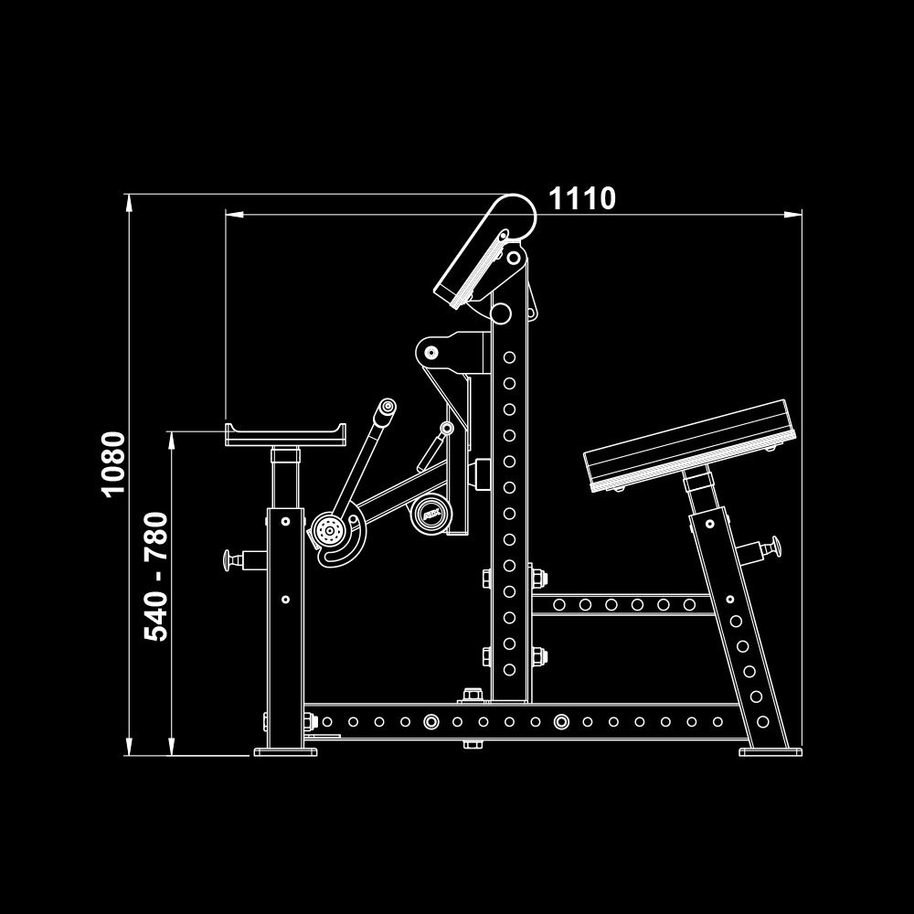 ATX® Bizeps Blaster - Bizeps-Curl-Maschine