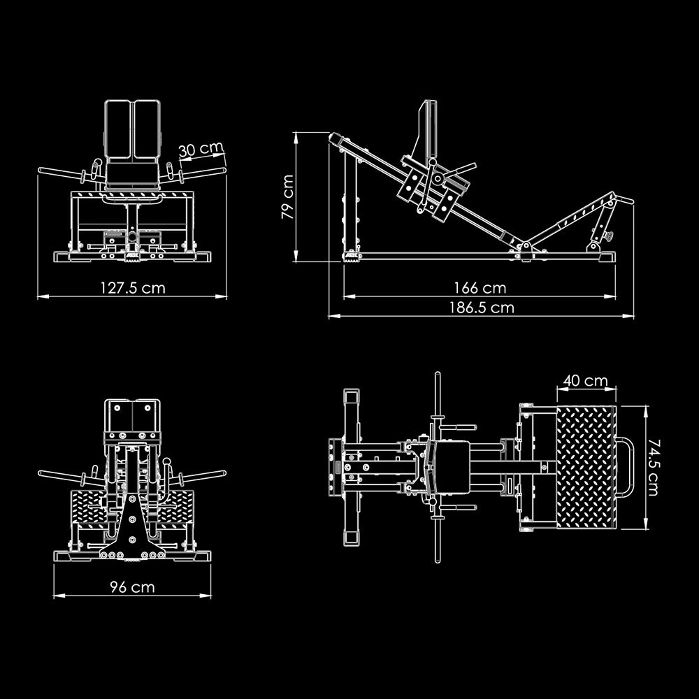 ATX® Compact Leg Press Combo - Hackenschmidt Kniebeugenmaschine