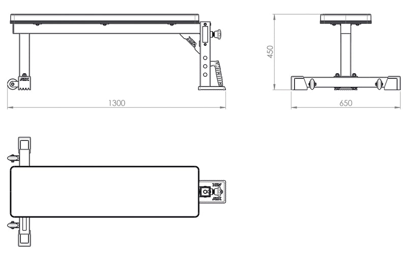 ATX® Flachbank mit Optionsaufnahme