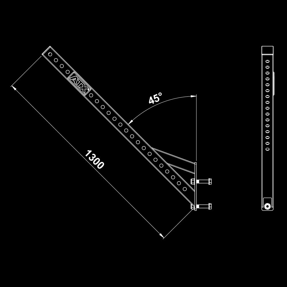 ATX® Flying Pull-Up Bar – 45° Extension Arm / Ausleger