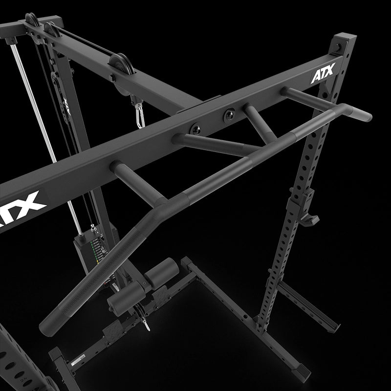 ATX® Half Rack 510 with Lat Pulldown Station - 100 kg weight stack - height 195 cm