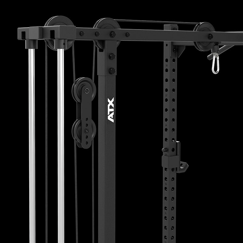 ATX® Half Rack 510 with Lat Pulldown Station - 100 kg weight stack - height 195 cm