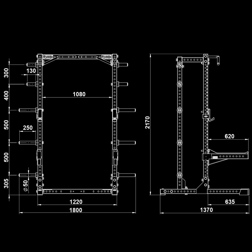 ATX® Half Rack 780 with Extension