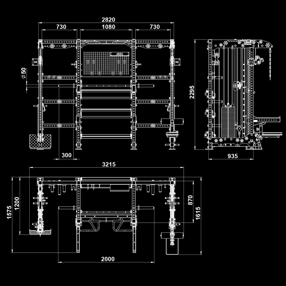 ATX® Querträger-Set inkl. Multipresse-Option für The Wall V1 (ATX-MCR-780)
