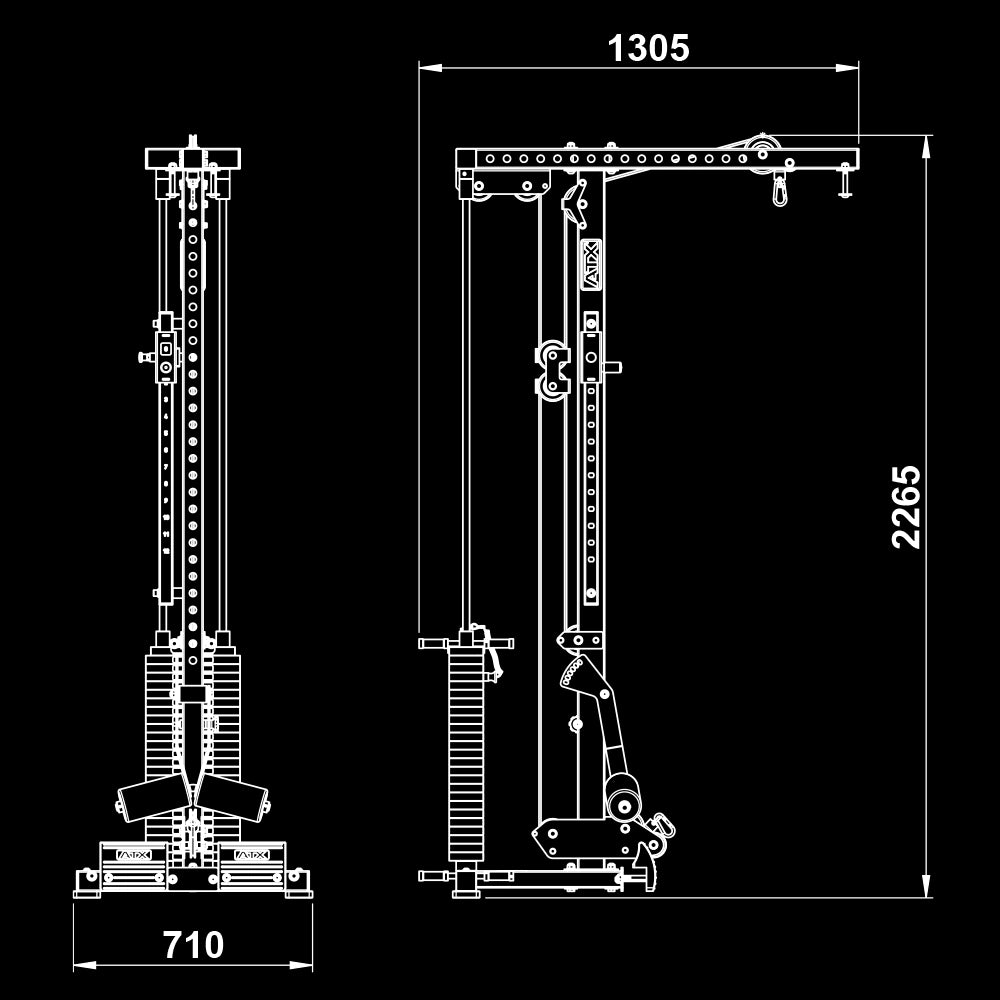 ATX® Latzug Option MPX-/ HRX-780 - 125 kg Steckgewichte