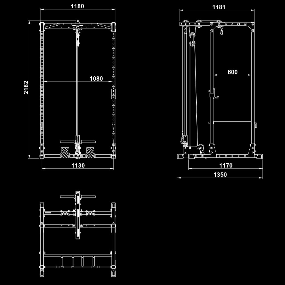 ATX® Power Rack 520 mit Latzug LTO-520 Plate Load