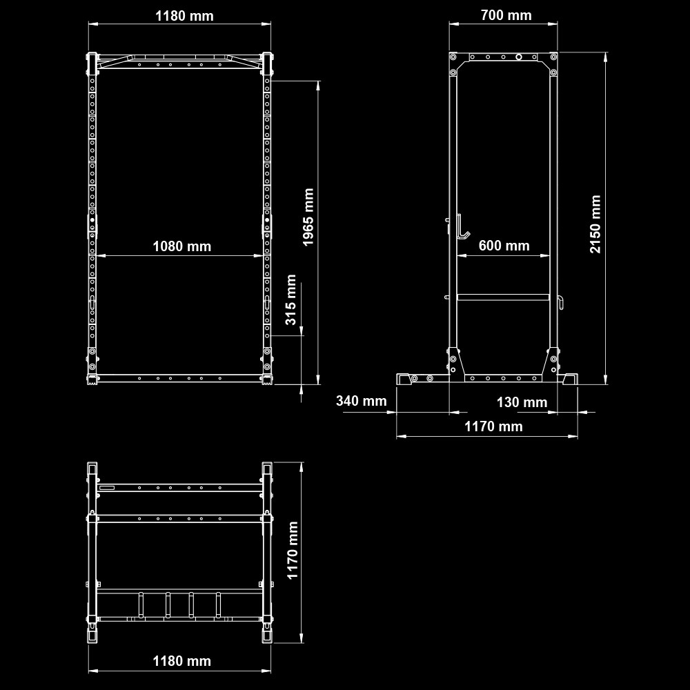 ATX® Power Rack 520 XS - Höhe 215 cm