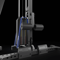 ATX® Power Rack 640/660 mit Latzug 115 kg Steckgewichte Beinstütze