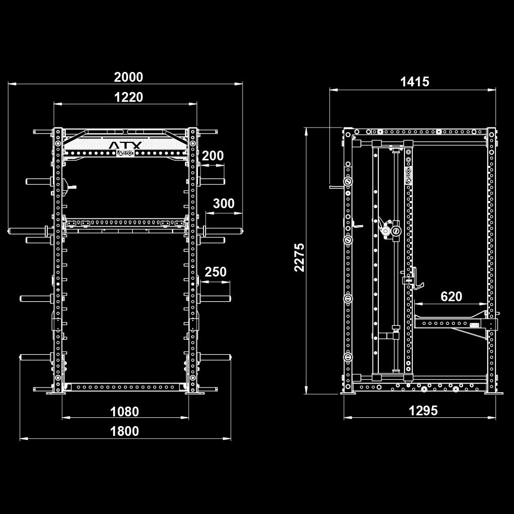 ATX® Power Smith Rack - Fahrbare Multipresse