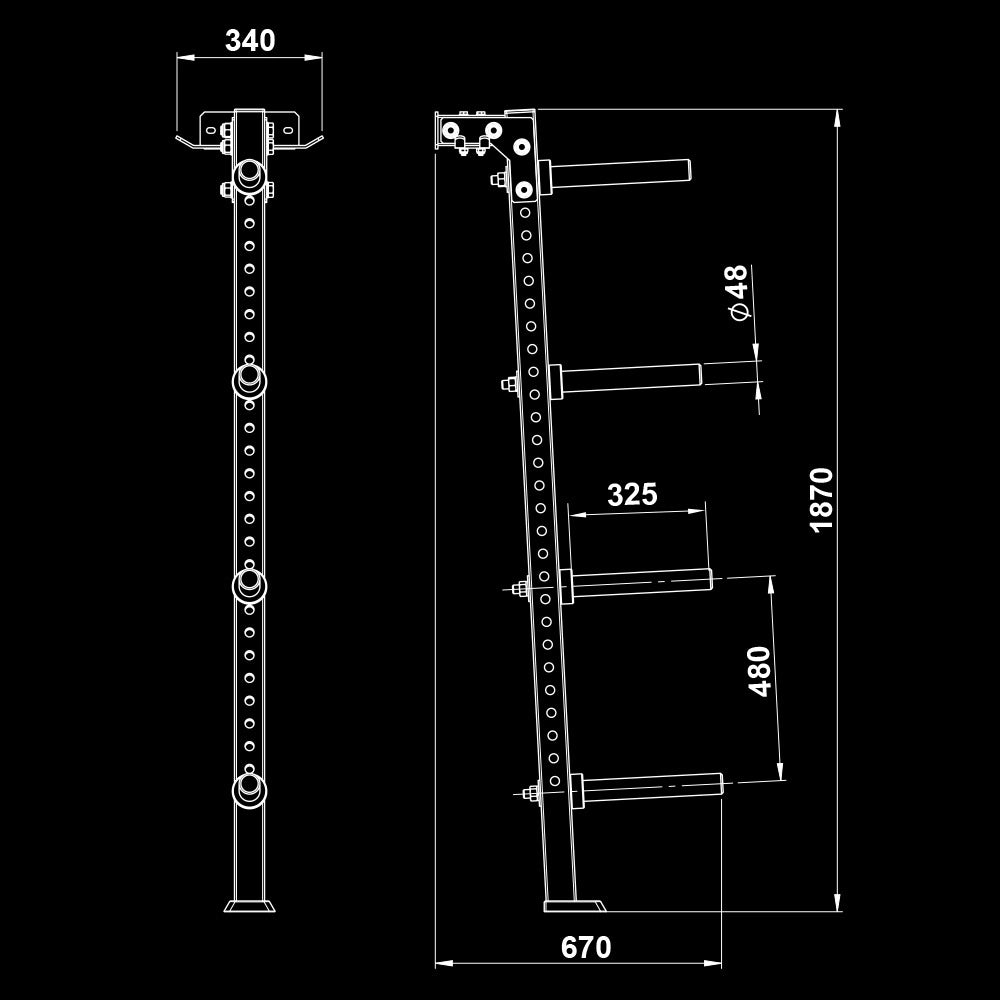 ATX® weight plate rack