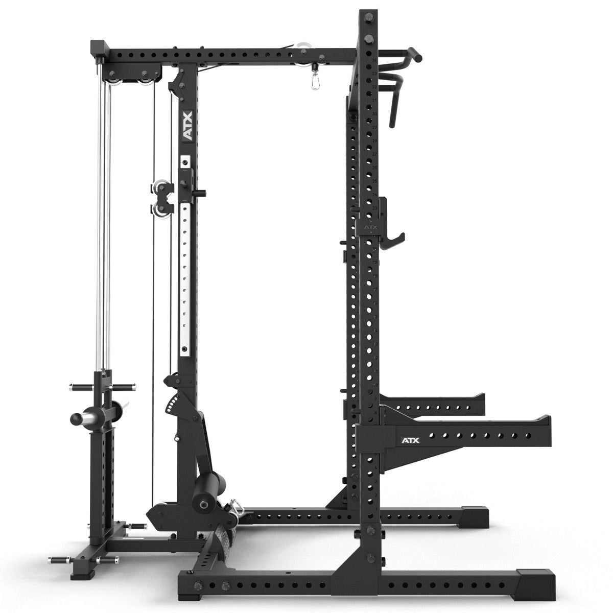 ATX® HRX-780 Rack-Komplettset mit Latzug-Plate Load und Half Rack seite