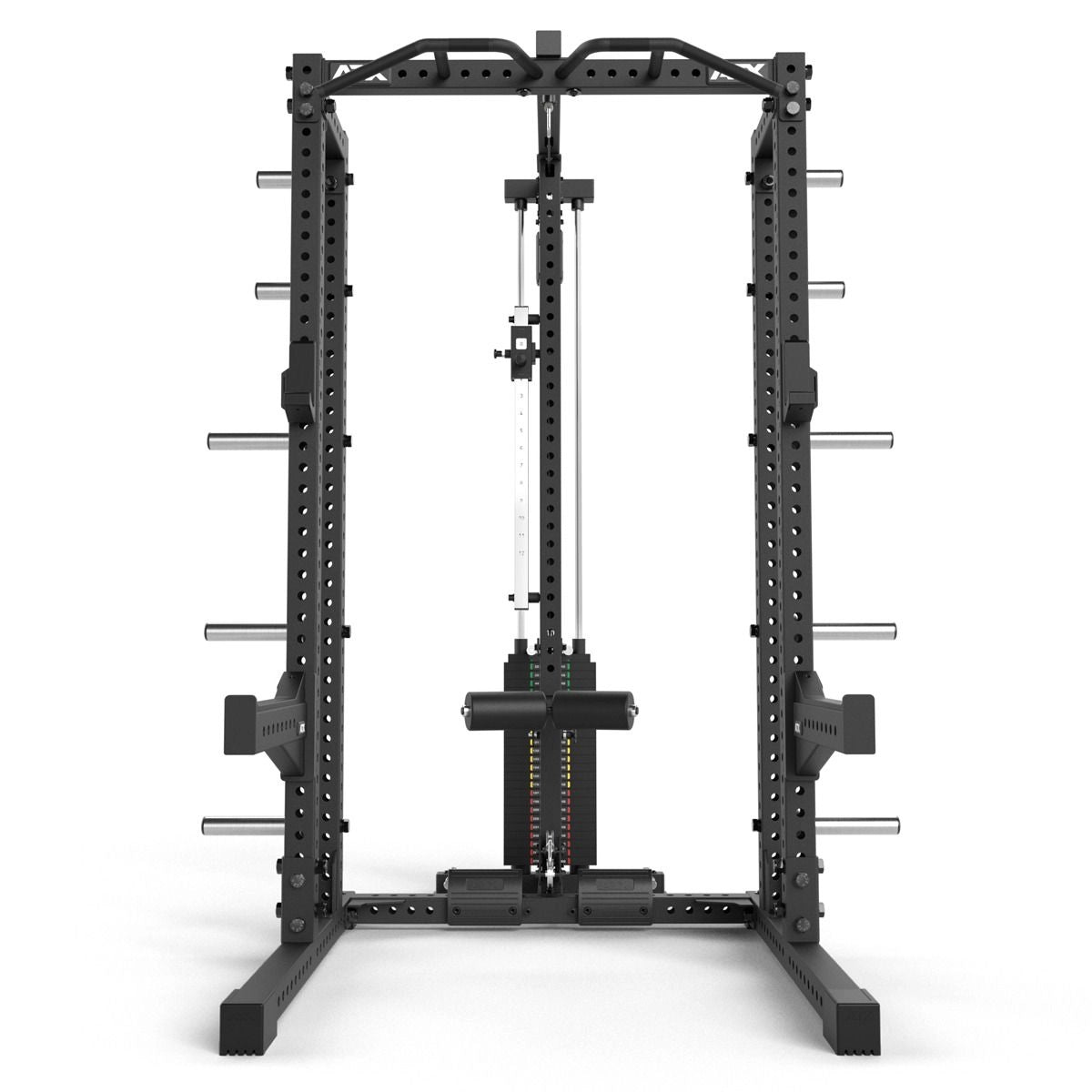 ATX® Half Rack 780 mit Extension und Latzug Steckgewichte Frontansicht