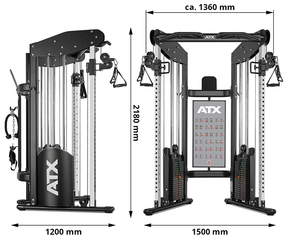 ATX® Dual Pulley Kabelzug - 2 x 90 kg