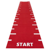 Kunstrasen Sprinttrack - Start & Finish signal rot