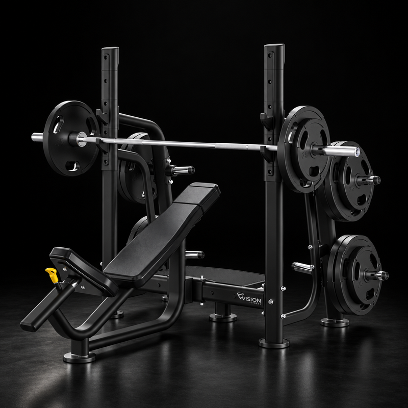 Feste Schrägbank für Schrägbankdrücken und Krafttraining