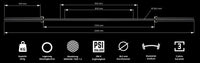 ATX® Power Bar Black Mamba - Federstahl Maße