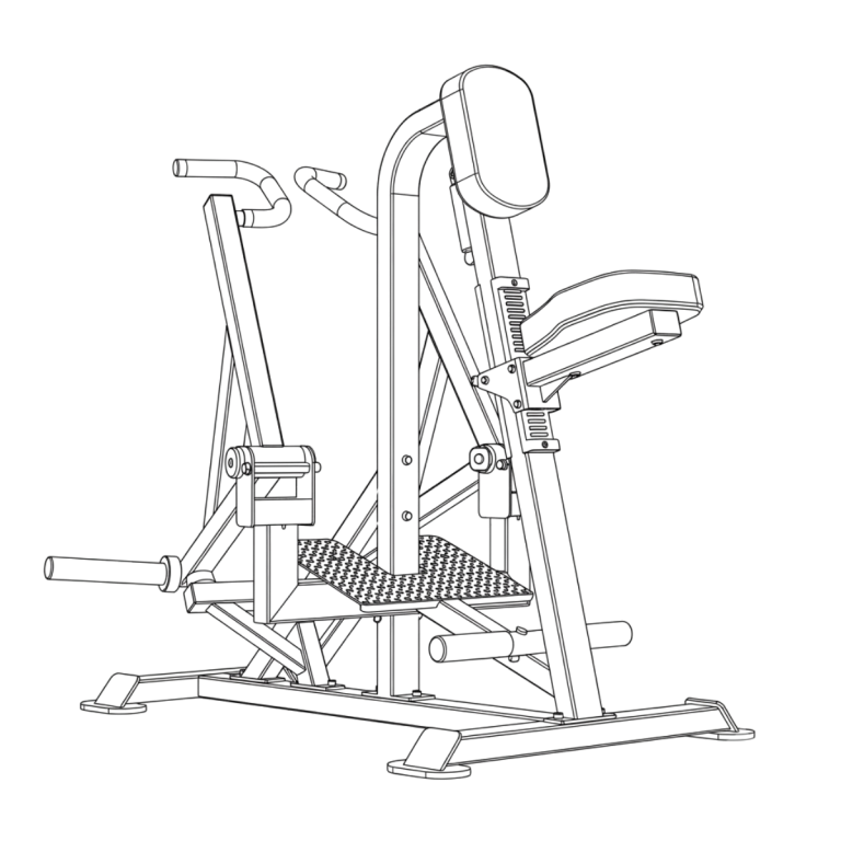 Rudermaschine sitzend Plate Load - BH Fitness