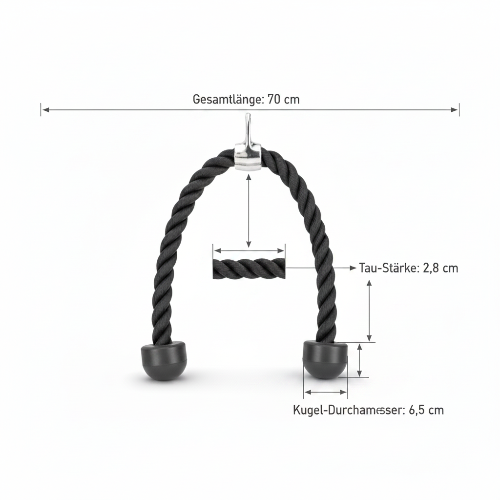 Trizeps Tau 70 cm Maße