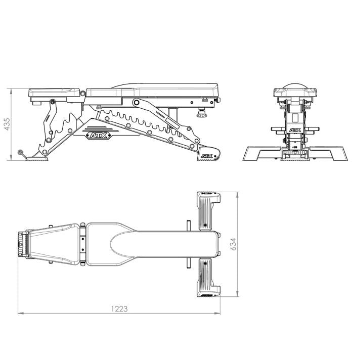 ATX® Warrior Bench - Slim Hantelbank