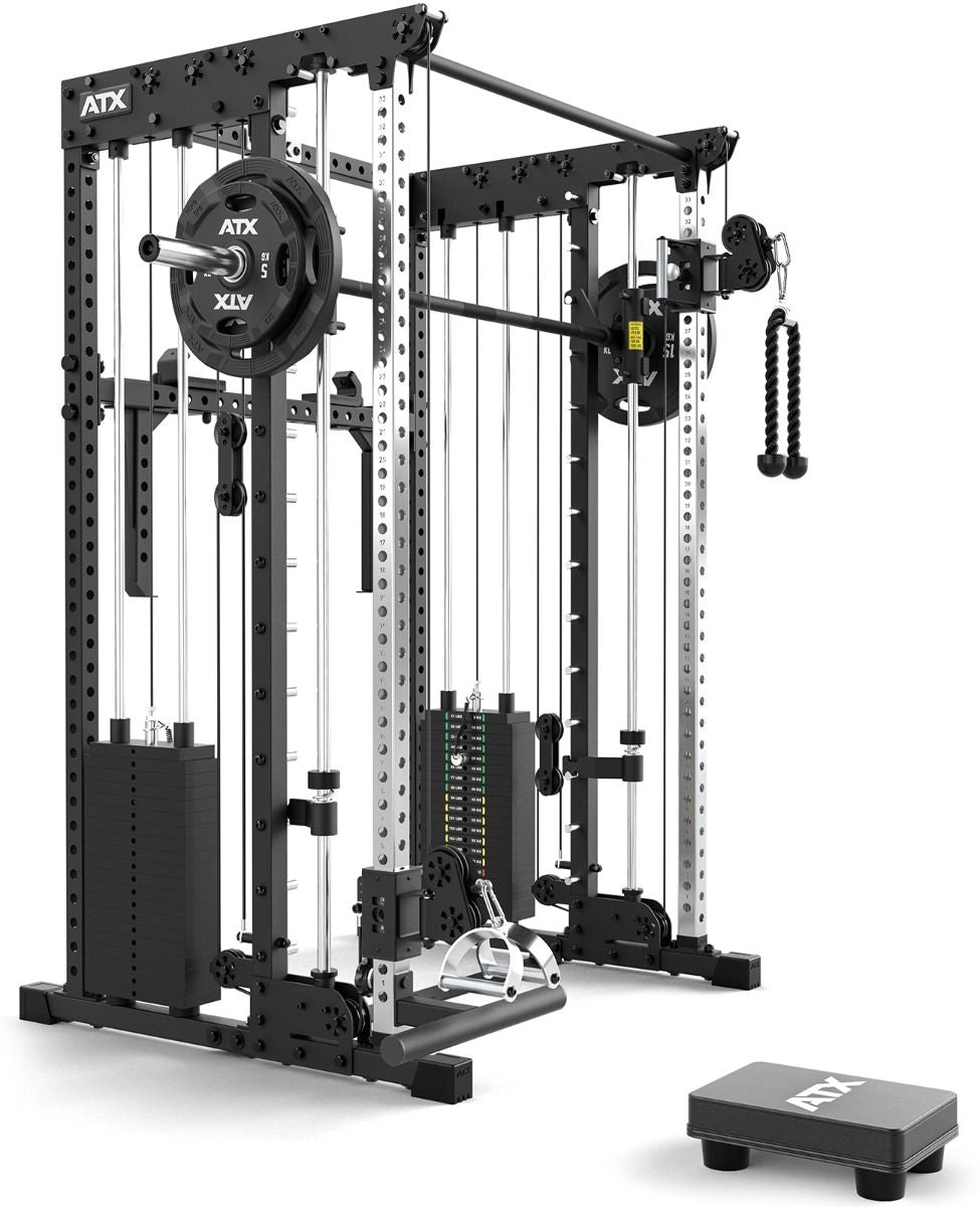 ATX® Multi Smith Rack - Höhe 195 cm - 2 × 100 kg mit Row Seat