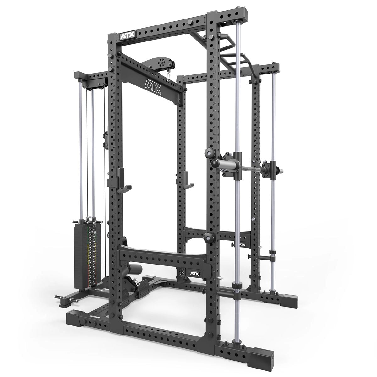 ATX® Power Rack 780 mit Latzug - Steckgewichte & Multipresse