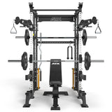 ATX® Rack-Zugstation mit Multipresse Frontansicht mit Zubehör