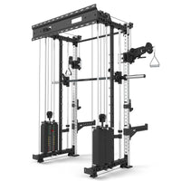 ATX® Rack-Zugstation inkl. Multipresse zur Wandbefestigung Ansicht von hinten