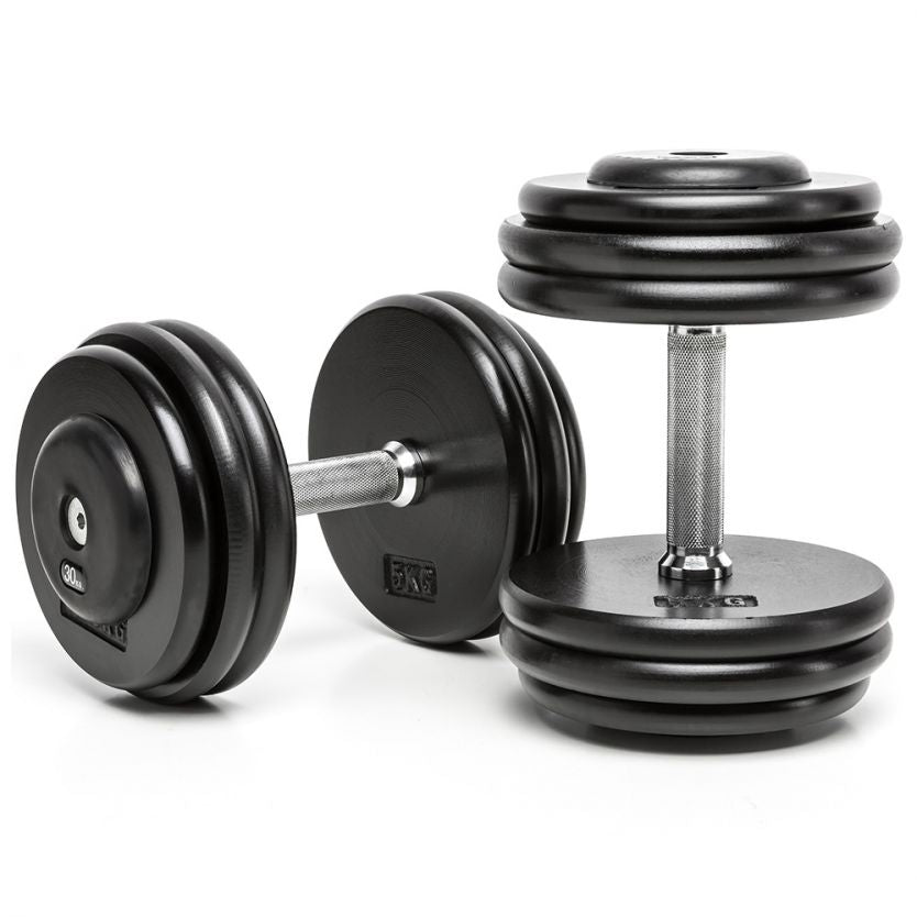 CHD Komplett Hantelsätze - Guss glatt - 2 kg Steigung 4 - 70 kg