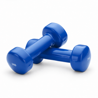 Vinyl Hanteln 2 kg blau
